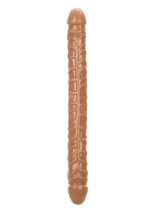Size Queen 17-Inch Brown Double Dong