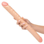 Size Queen 17 Inch Ivory Double Dong
