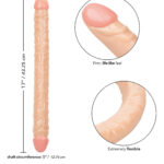 Size Queen 17 Inch Ivory Double Dong