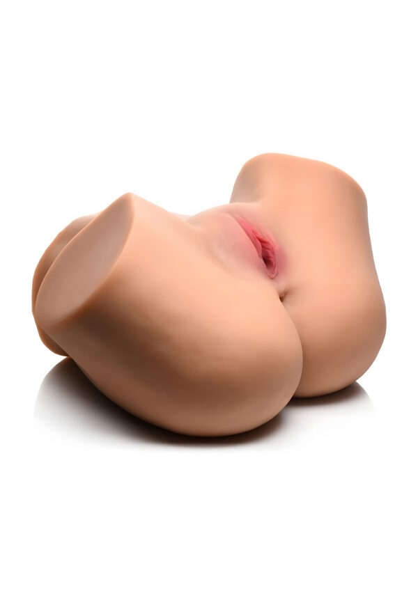 Squeezing and Vibrating Pussy and Ass Masturbator