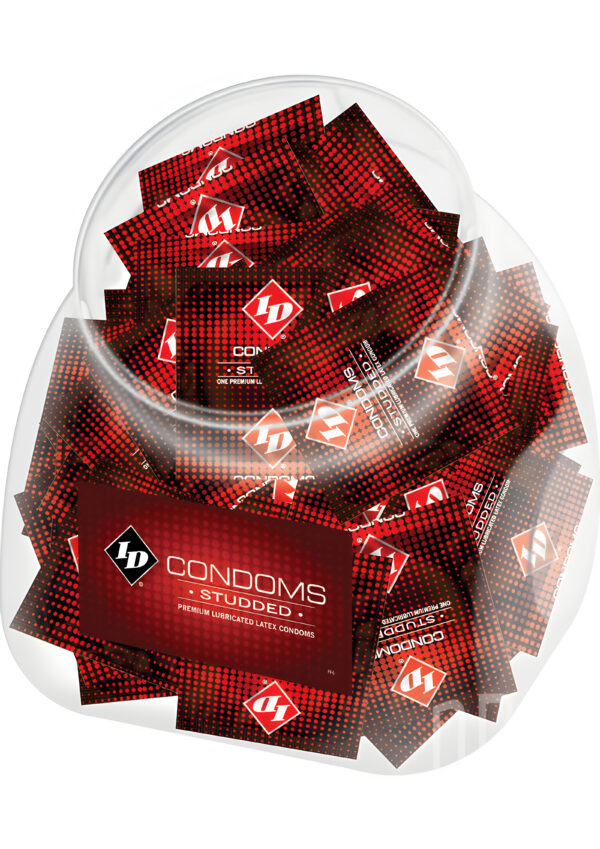 Studded ID Condoms Bowl of 144