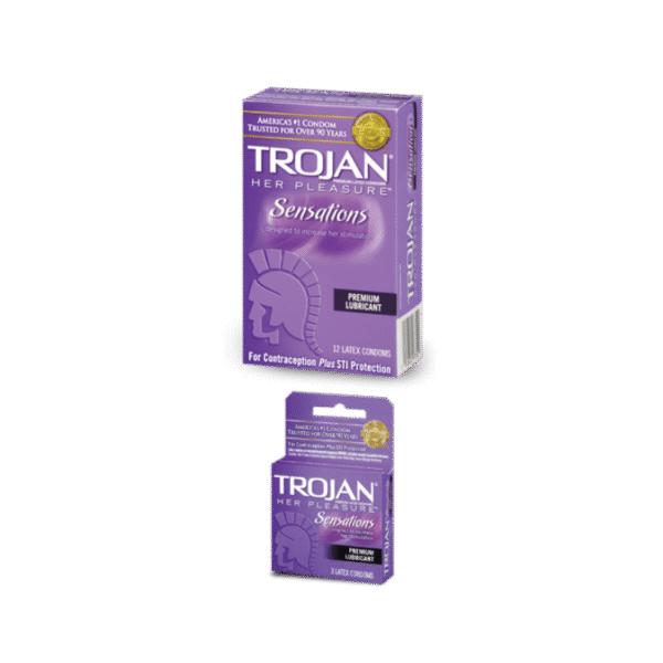 Trojan Her Pleasure Sensations Lubricated Condoms