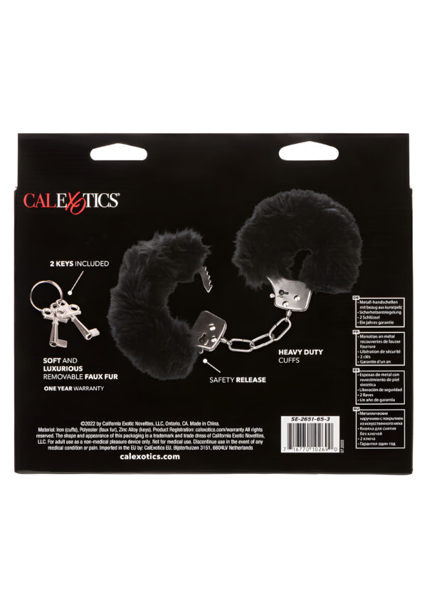 Ultra Fluffy Furry Cuffs Black
