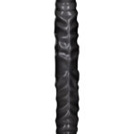 Veined Double Dong 12 Inch Black