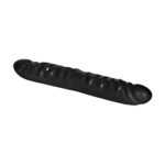 Veined Double Dong 12 Inch Black