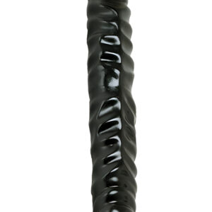 Veined Double Dong 12 Inch Black