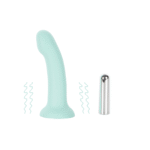 Viva Cyan Soft Silicone Dildo Vibrating strap on