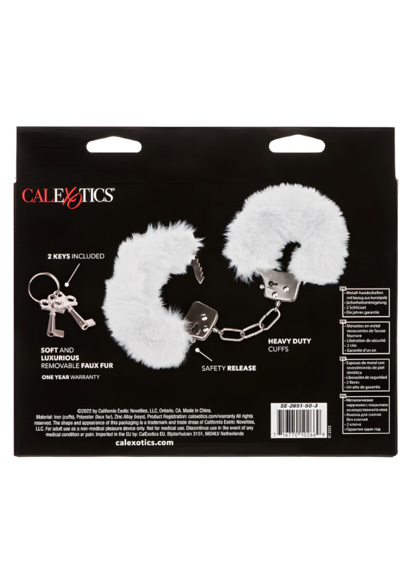White Ultra Fluffy Furry Cuffs