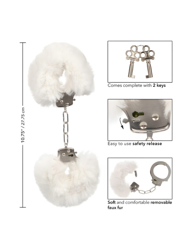 White Ultra Fluffy Furry Cuffs