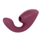 Womanizer Next Duo Rechargeable Silicone Dual G-Spot and Clitoral Stimulator - Dark Pink